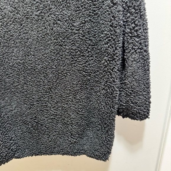 Aritzia Wilfred Black Laboratoire Teddy Sherpa Coat Size Small Oversized - Picture 8 of 16